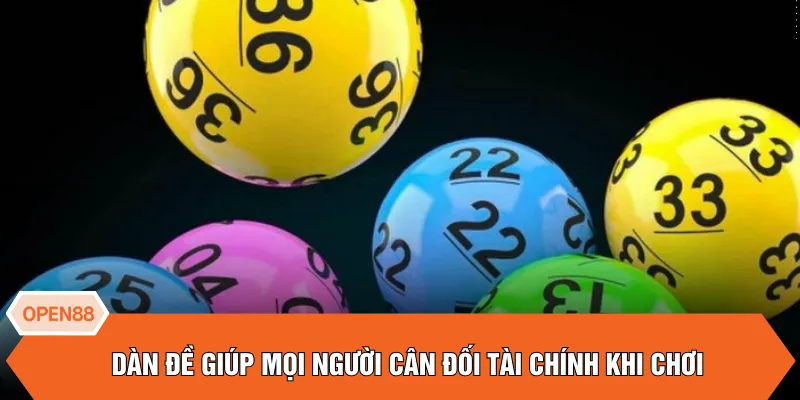 Dàn đề giúp mọi người cân đối tài chính khi chơi